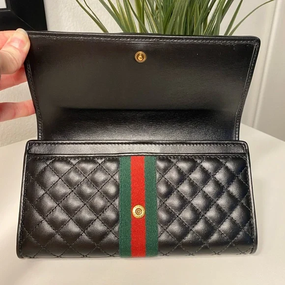 RARE GUCCI Web Quilted Leather Marmont Wallet - Picture 4 of 13